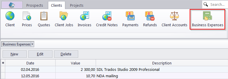 business expenses