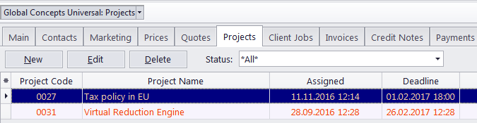 client projects