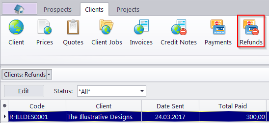 client refunds window