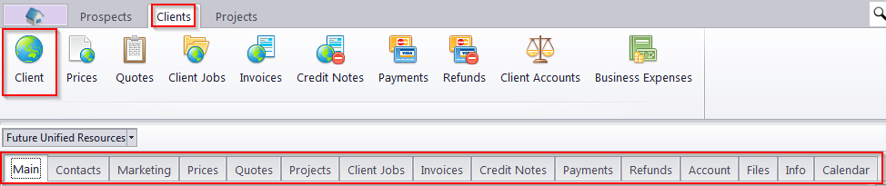 client window