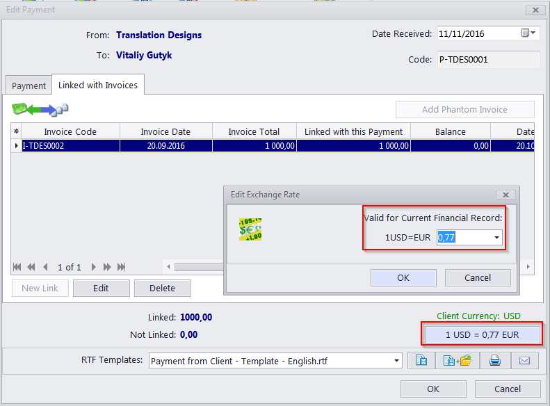 edit single rate