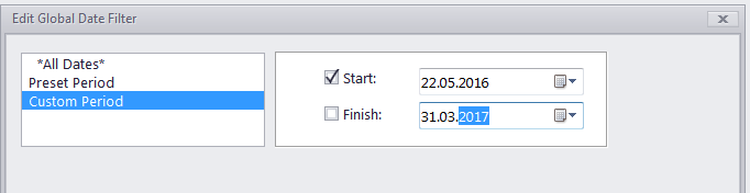 filter date custom