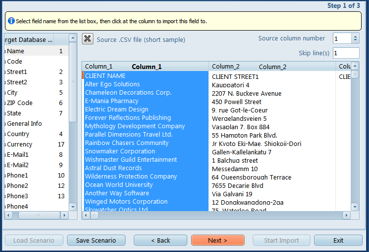 import CSV