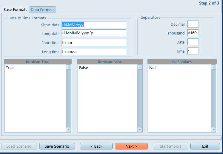 import format base