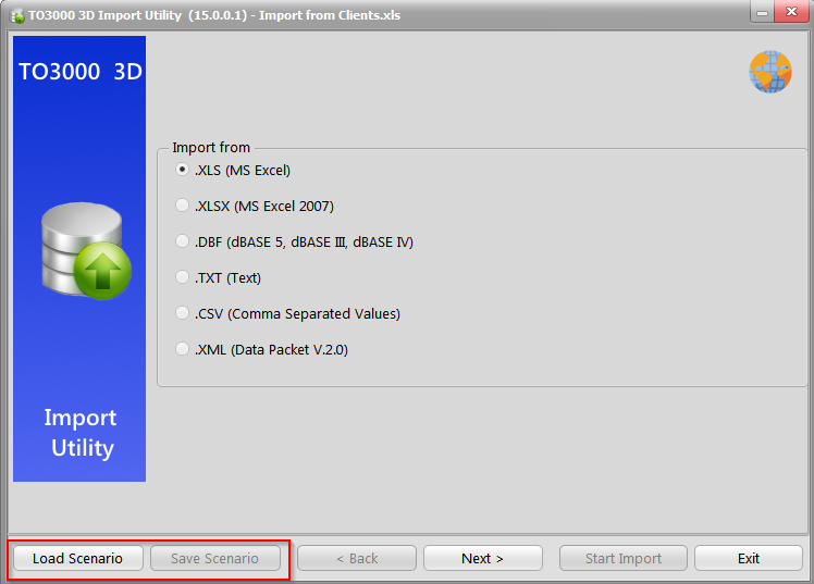 import load save