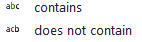 operators contains