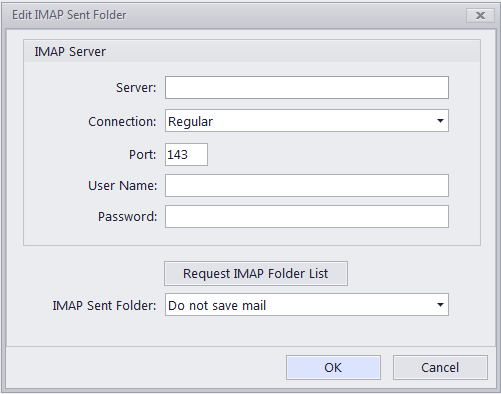 settings imap