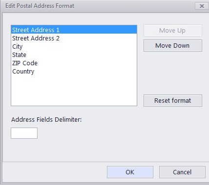 settings postal