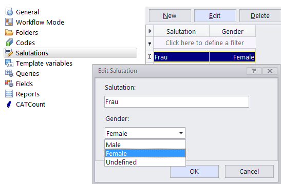 settings salutations